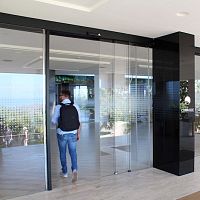 Entry door HOTELSglassaluminumsliding