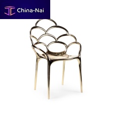 Original design chair Alpemareindoorpolished brassmetal base
