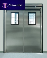 Interior door H-BAIstainless steelswingsemi-glazed