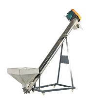 Conical screw feeder conveying