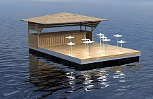 Floating platform AquaTerrazzafor marinascustom