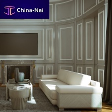 Contemporary sofa STANISLASfabricwhitewooden