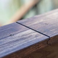 Wooden fastening system Bamboo plug systemfor panelsfor facade coveringfor flooring
