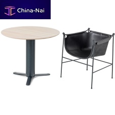 Contemporary chair Nbbindoortextileleather