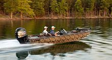 Outboard crappie boat STINGER ST175 CAMOside consolesport-fishing