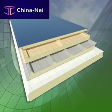 Roof sandwich panel ULTRAfacadefor interior2 metal faces