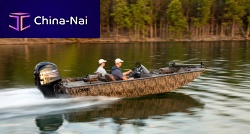 Outboard crappie boat STINGER ST175 CAMOside consolesport-fishing