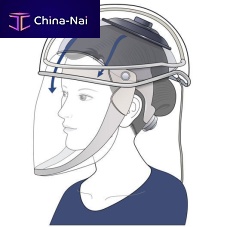 Medical face-cover shield Down Flow