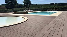 Wooden deck board TECNIGREENcompositePVCrecycled plastic