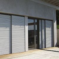 Sliding shutter jalousiecedarexotic wood