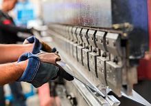 Industrial sheet bending with presssteelstainless steel