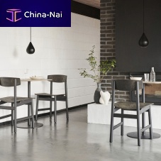 Contemporary dining chair CONSCIOUS indoorwoodrecycled plastic