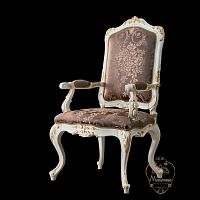 Classic dining chair 15528indoorfabricsolid wood base