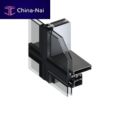 Stick system curtain wall MN 50 ICV-Saluminum and glassinsulated glass panel