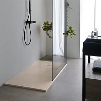 Rectangular shower tray STEPextra-flatraisedrecessed