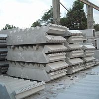 Straight staircase concrete stepconcrete frameindustrial design