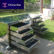Commercial kitchen trolley refrigeratedstainless steel