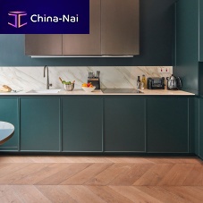 Engineered parquet floor Chevronoakwalnutash