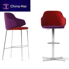 Contemporary bar chair HOSTindoorchrome steelpolished aluminum