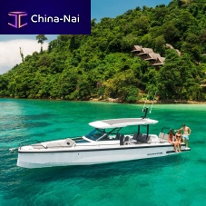 Outboard center console boat 37 Sun-Toptwin-enginesoft-top10-person max.