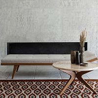 Contemporary daybed XENOSfabricsolid woodindoor