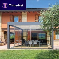 Self-supporting pergola ECLETTICAwall-mountedaluminumextruded aluminum