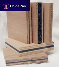 Soundproofing sandwich panel rubberwood