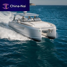 Catamaran express cruiser YOT 36outboardgasolinetwin-engine