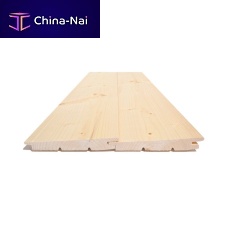 Wooden cladding interlockingribbed