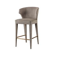 Contemporary bar chair LAPELindoorfabricupholstered