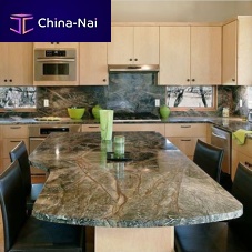 Marble table top FOREST green