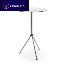 Contemporary high bar table MOLLINAROstainless steelHPLround