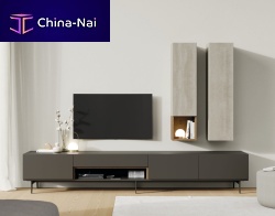 Contemporary living room wall unit ON SALN 1wood veneermatte lacquered woodnatural oak