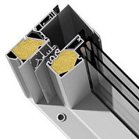 PVC window profile SOLID+thermally-insulated