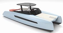 Catamaran express cruiser Seavy 11outboardtwin-engineopen