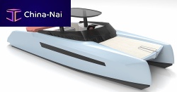 Catamaran express cruiser Seavy 11outboardtwin-engineopen