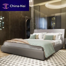 Double bed ALTEA contemporaryupholsteredwith headboard