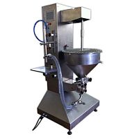 Weight dosing dispenser semi-automaticwith mixerwith transfer hopper