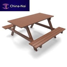 Picnic table with integrated bench KLS-D1traditionalwoodenwooden base