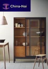 Contemporary display case JOYCEoak