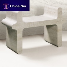 Contemporary bench Ossicle marblewithout backrestwith armrests