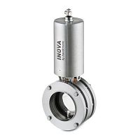 Butterfly valve pneumaticregulatingfor liquid food products and beverages