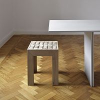 Contemporary stool Sofia wooden100% recyclable