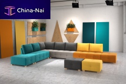 Modular sofa POINTcontemporaryfabricmulti-color
