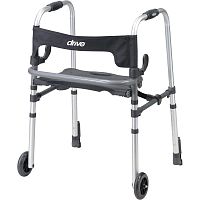2-wheel mobility walker Clever-Lite LSheight-adjustablewith seatfolding