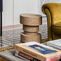Contemporary stool KING & QUEENcorkcentral base