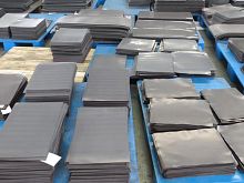 Rubber-bonded ferrite magnet ringblockroll