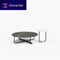 Contemporary coffee table TOTOsheet steelmarblecowhide