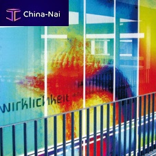 Laminated glass panel double-glazedpatternedopaque