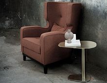 Contemporary armchair DEMETRIOfabricwingwith removable cushion